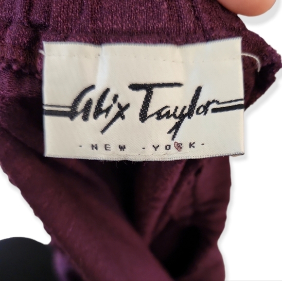 Alix Taylor Purple Straight Leg Trousers - Picture 5 of 7